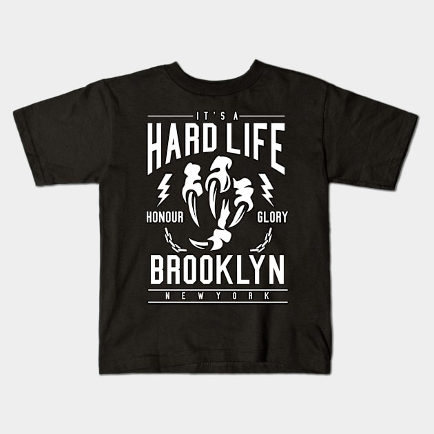 Brooklyn hardcore Kids T-Shirt by Superfunky